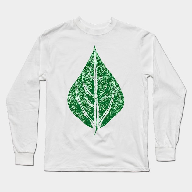 Bean Leaf Long Sleeve T-Shirt by Nikokosmos